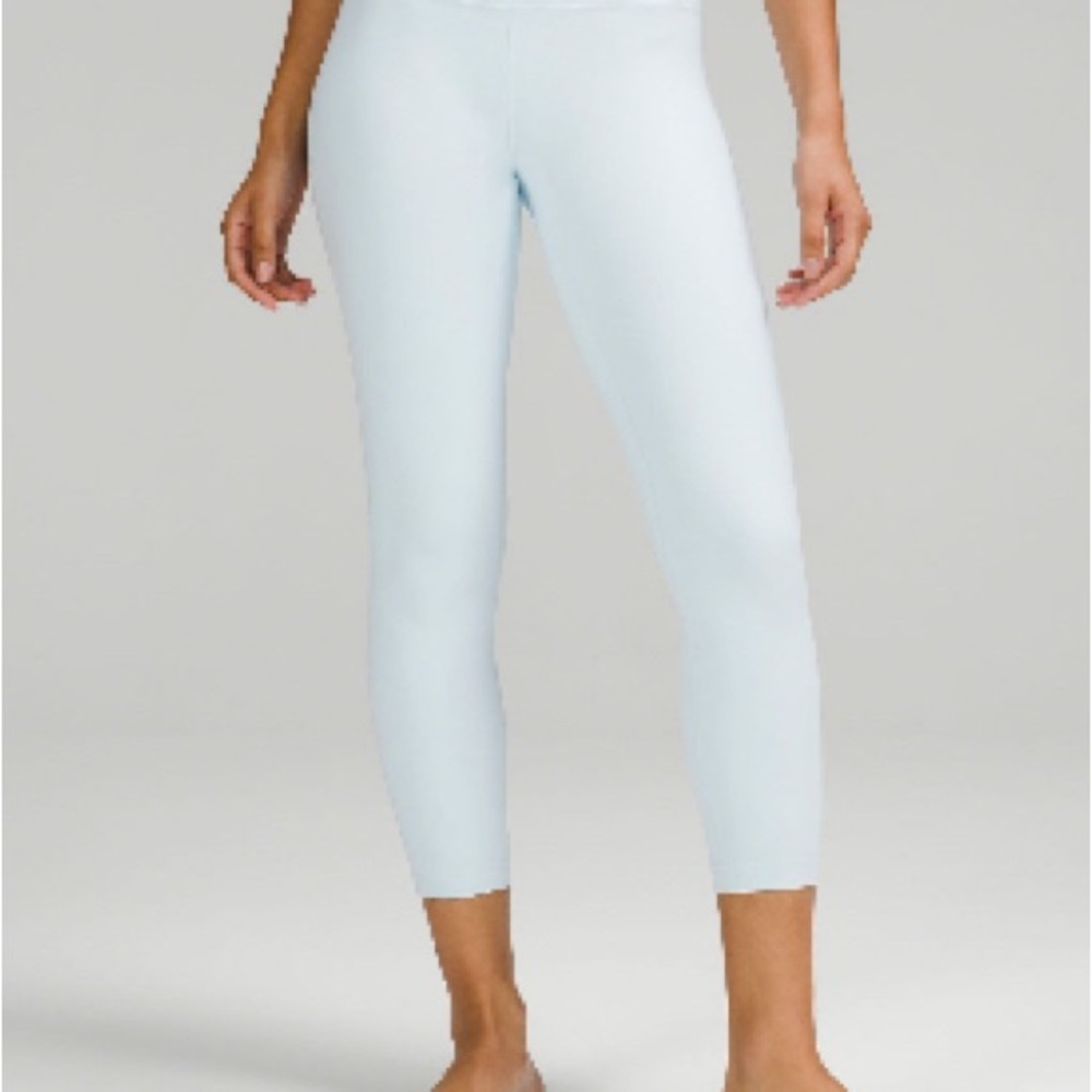 lululemon athletica Light Blue Cropped Leggings